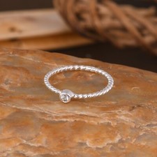 Anello fascia argento sterling