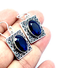 Blue Sapphire Gemstone Dangle